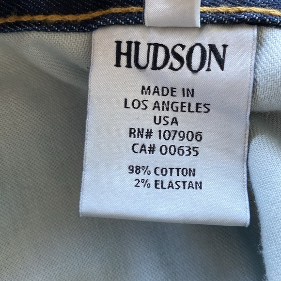 Hudson Byron Five Pocket Straight Dark Wash Jean Mens 29 x 34 - Picture 8 of 12
